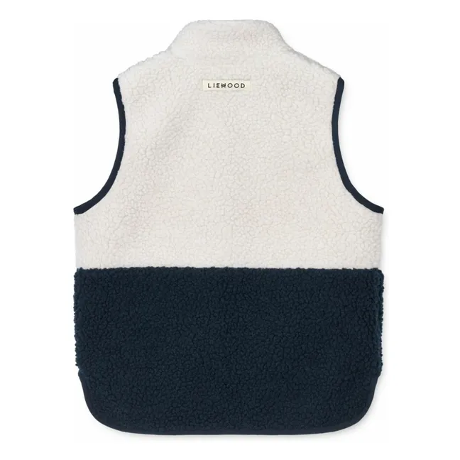 Veste Sans Manches Façon Sherpa Vada | Bleu marine