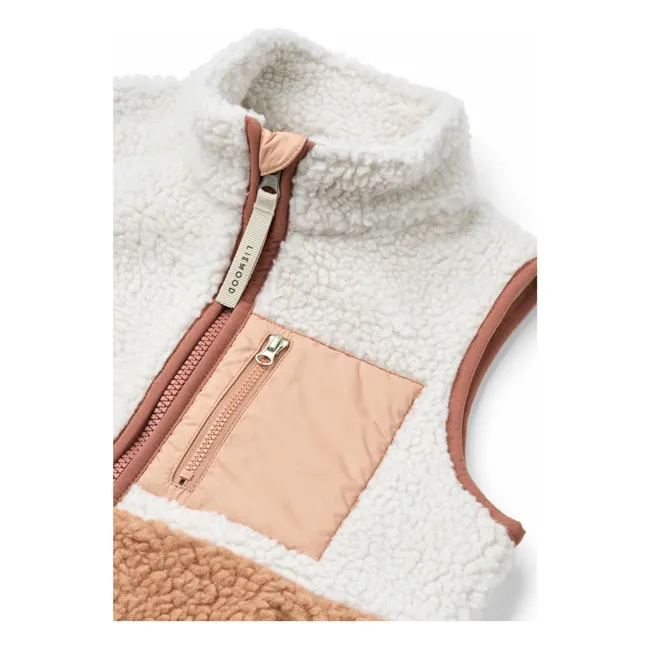 Veste Sans Manches Façon Sherpa Vada | Rose