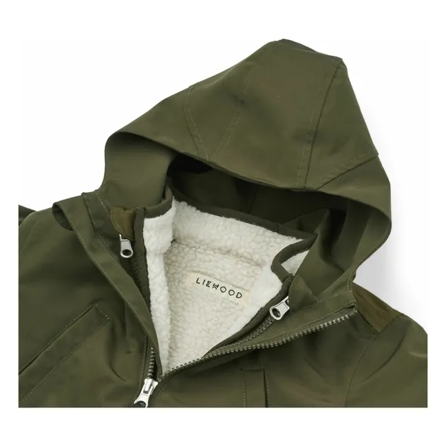 Parka 2 in 1 in legno | Verde militare