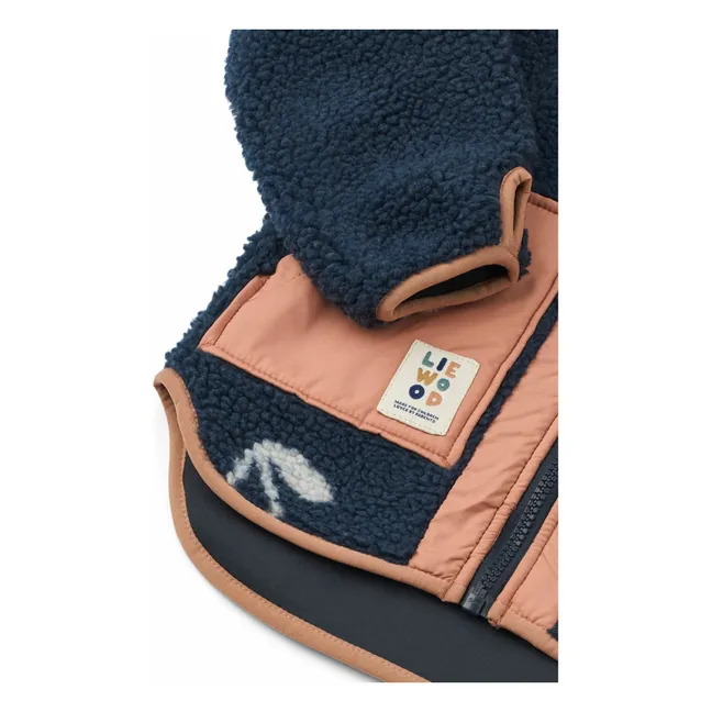 Veste Façon Sherpa Noam | Bleu marine