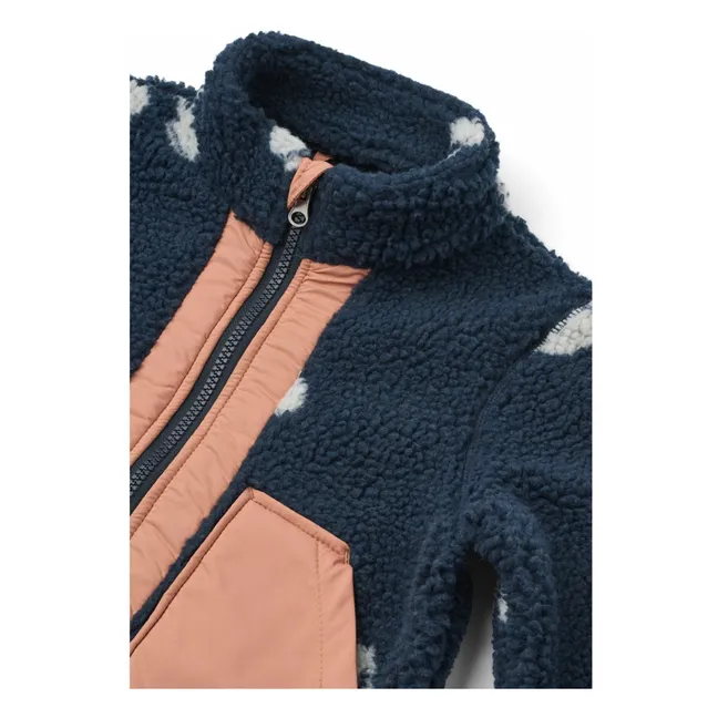 Veste Façon Sherpa Noam | Bleu marine