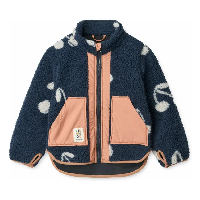 Veste Façon Sherpa Noam | Bleu marine