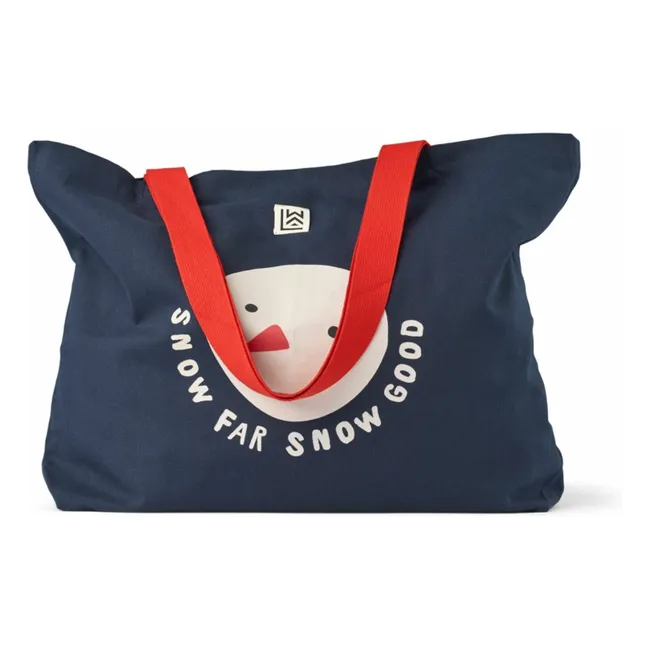Totebag Big Snow Far Snow Good Coton Bio | Bleu foncé