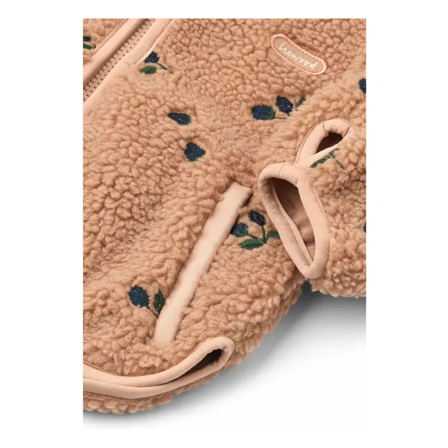 Mara Ears Sherpa Hooded Jacket | Dusty Pink