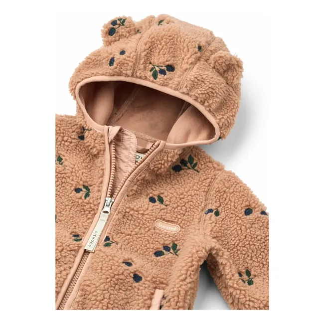 Mara Ears Sherpa Hooded Jacket | Dusty Pink