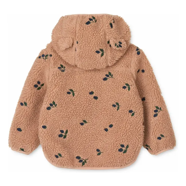 Mara Ears Sherpa Hooded Jacket | Dusty Pink