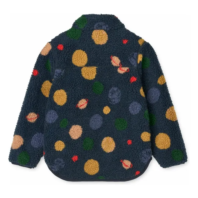 Veste Façon Sherpa Nolan | Bleu foncé