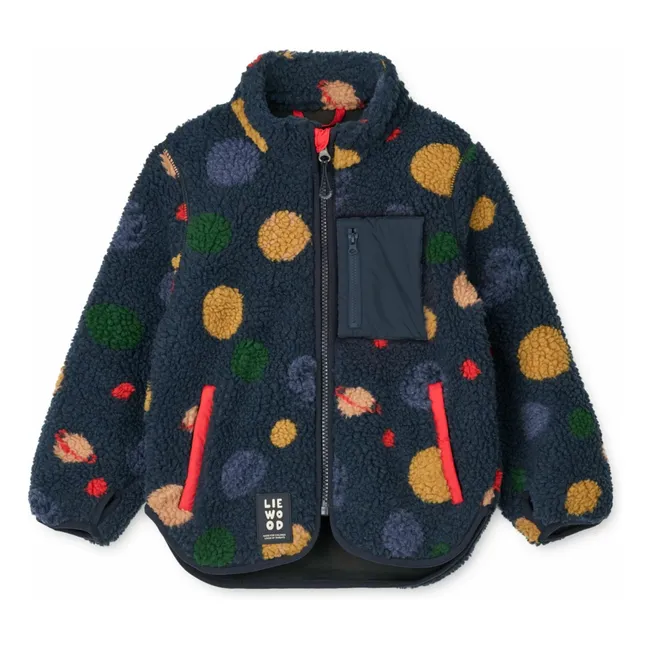 Veste Façon Sherpa Nolan | Bleu foncé
