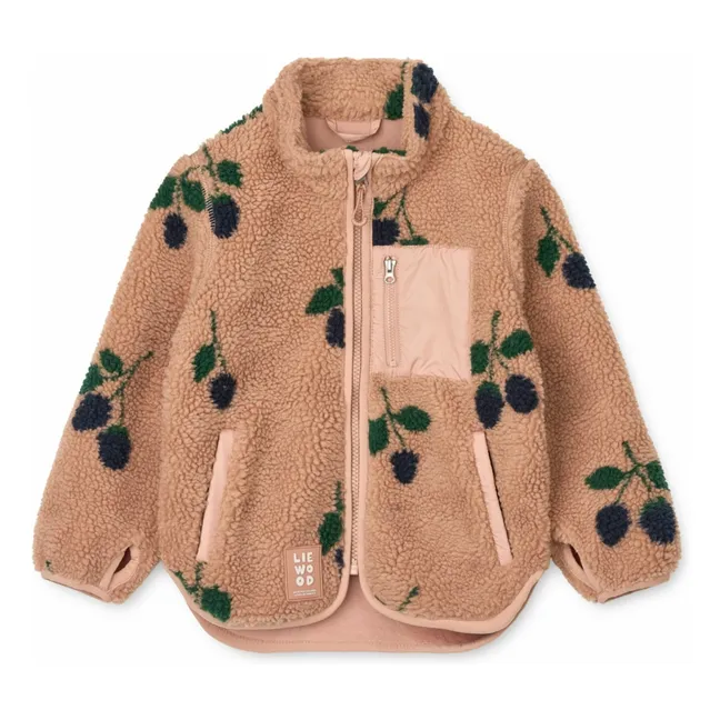 Veste Façon Sherpa Nolan | Vieux Rose