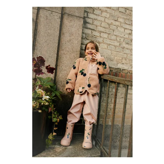 Veste Façon Sherpa Nolan | Vieux Rose