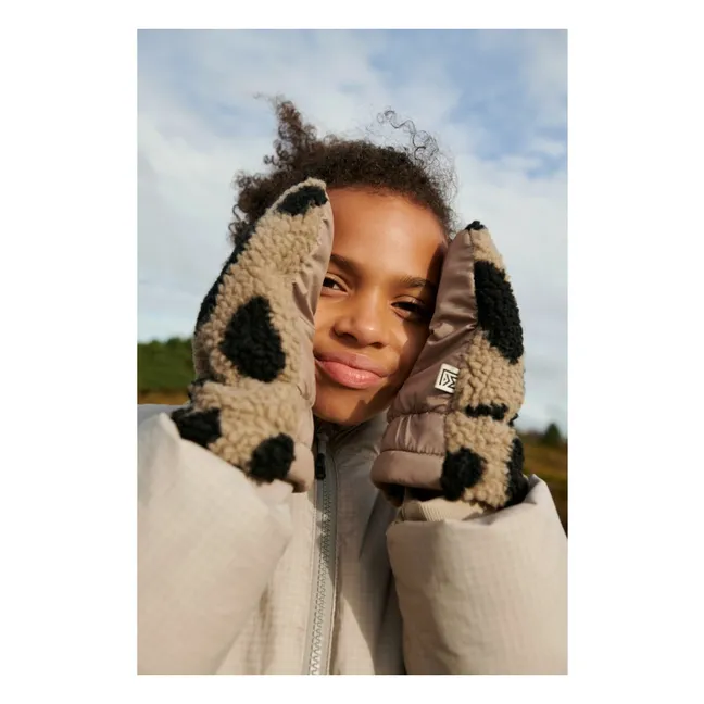 Fäustlinge Grethe Sherpa | Leopard