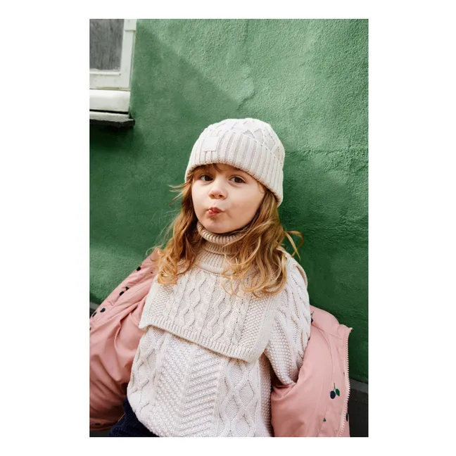 Bonnet Ezra Maille Coton Bio | Ecru