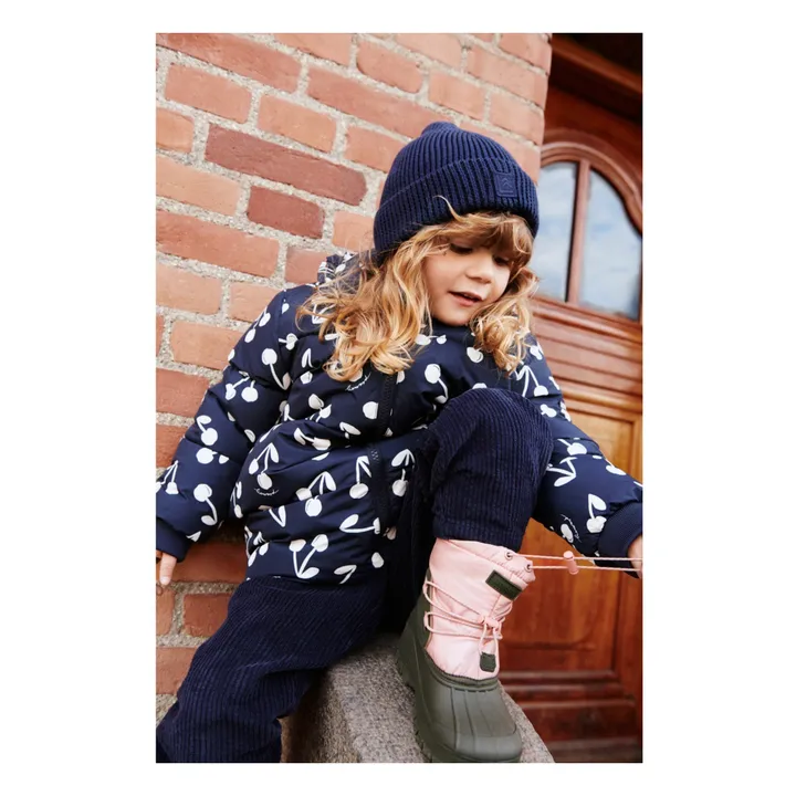 Doudoune Anemone Fibres Recyclées | Bleu marine- Image produit n°2