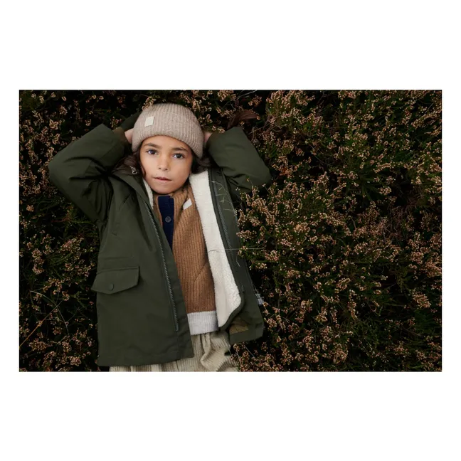 Parka 2 in 1 in legno | Verde militare