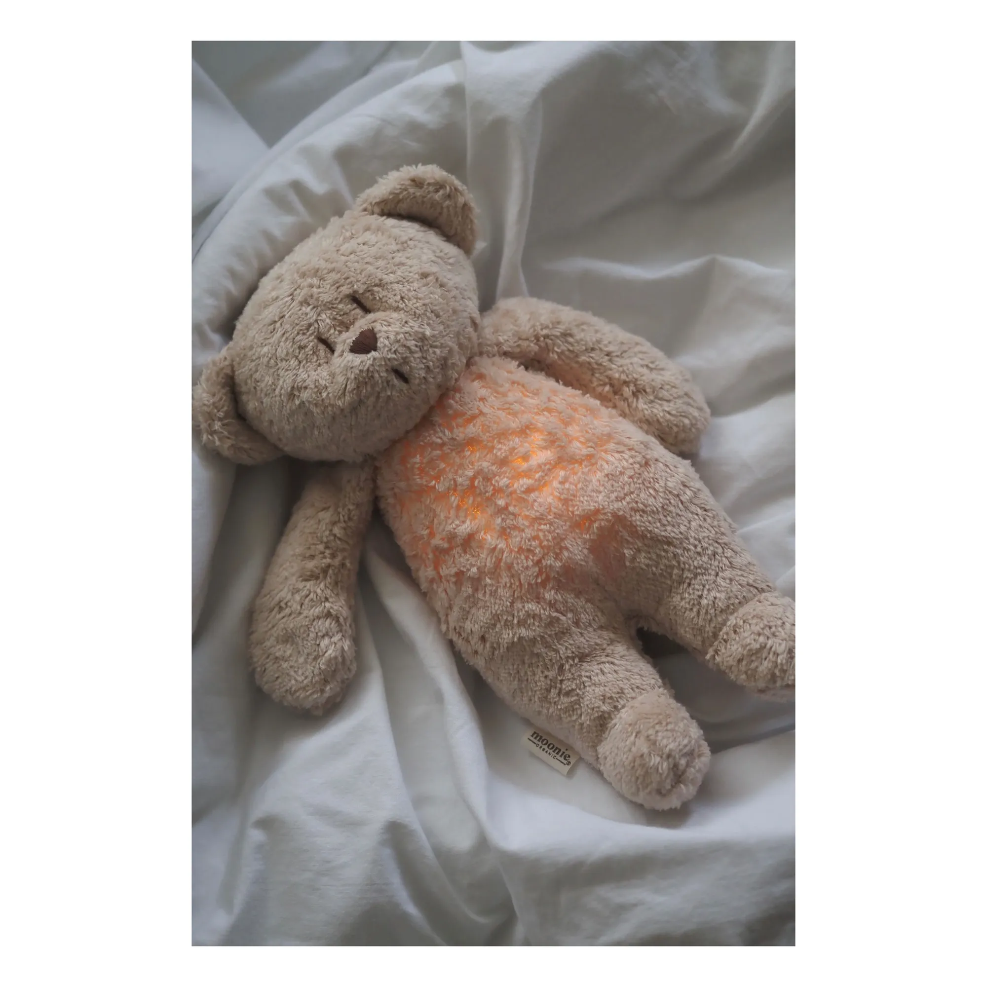Peluche Ourson veilleuse musicale  | Sable- Image produit n°1