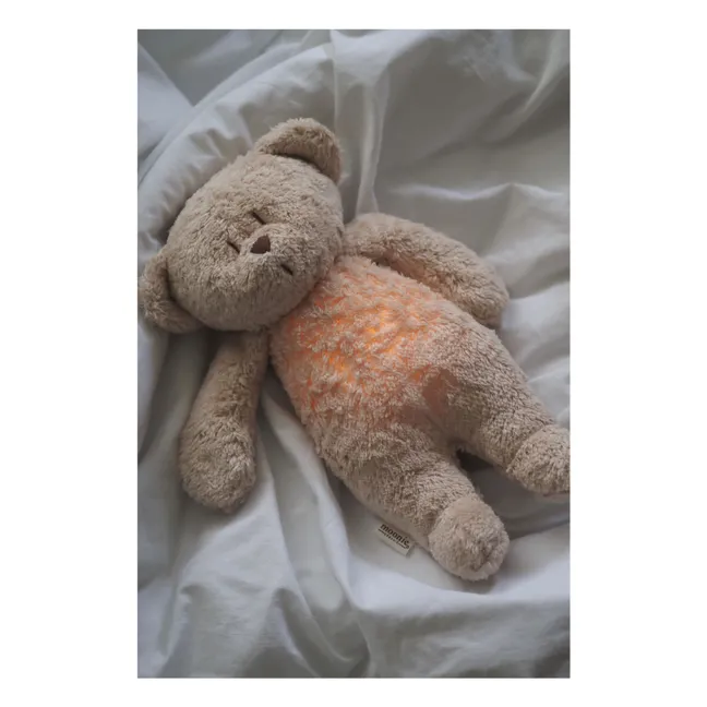 Peluche Ourson veilleuse musicale  | Sable