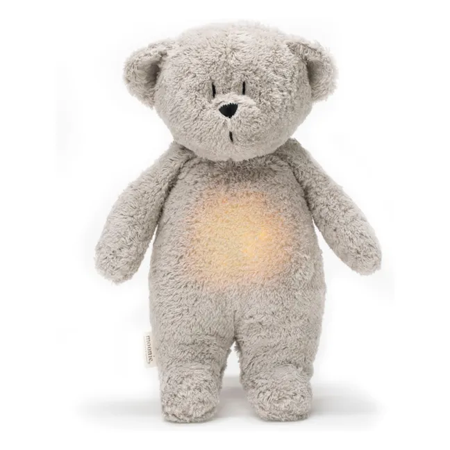 Peluche Ourson veilleuse musicale  | Gris