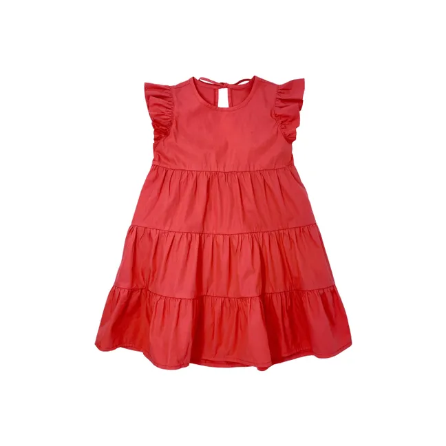 Ruffle dress | Red