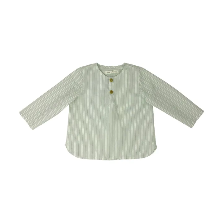 Kurta Rayée | Vert- Image produit n°0