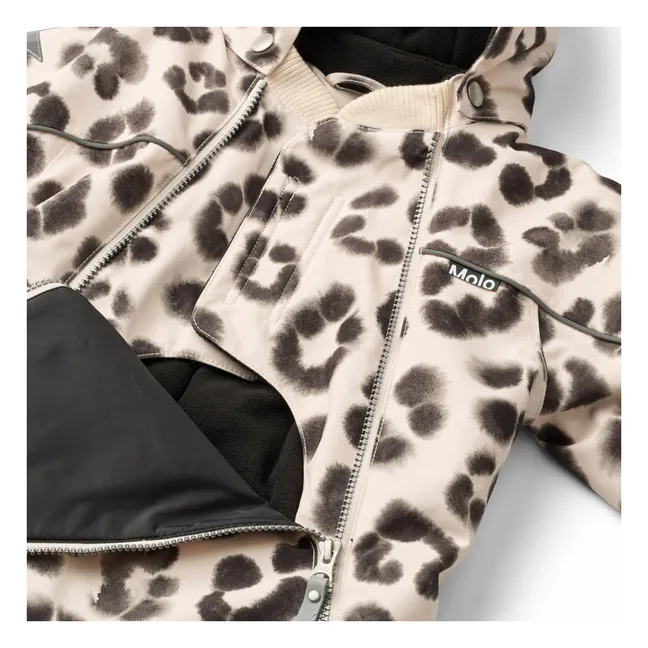 Traje de esquí Pyxis Leopard | Beige