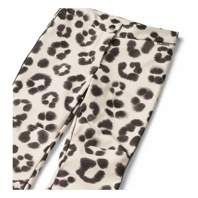 Pantalon de Ski Harlie Léopard | Beige
