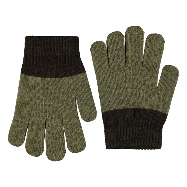 Lot de 2 Paires de Gants Kei | Vert kaki