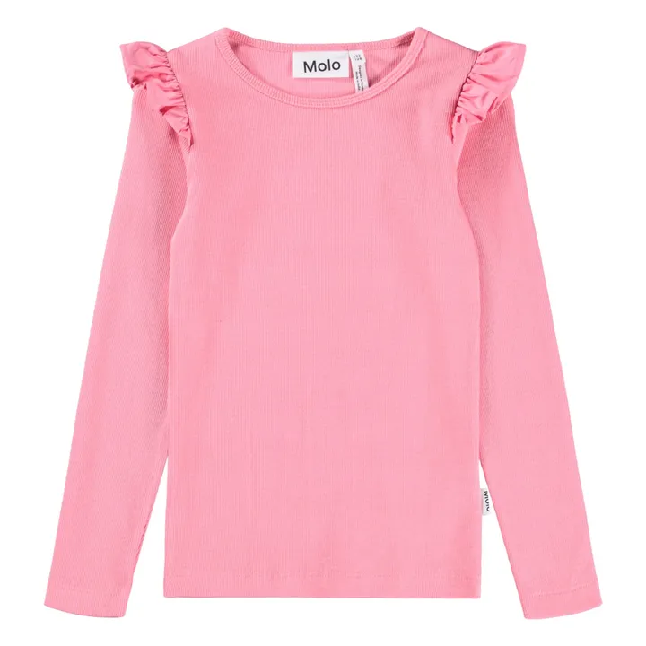 T-shirt Rasmine Coton Bio | Rose- Image produit n°0