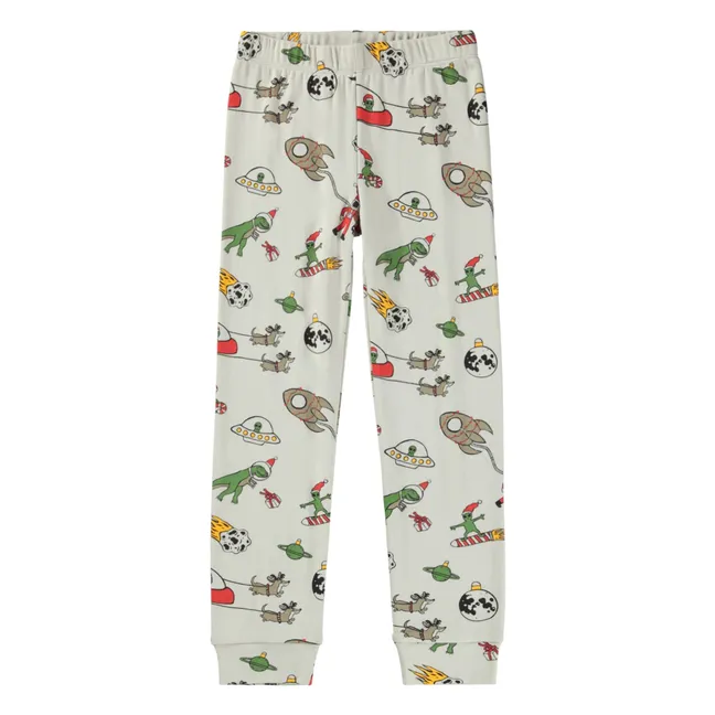 Pyjama Lue Space Coton Bio | Ecru