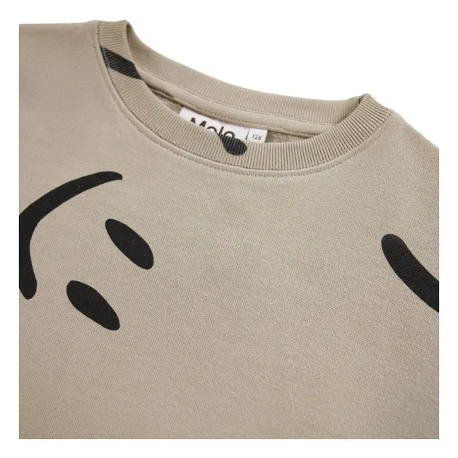 Sweat Monti Big Smiles Coton Bio | Beige