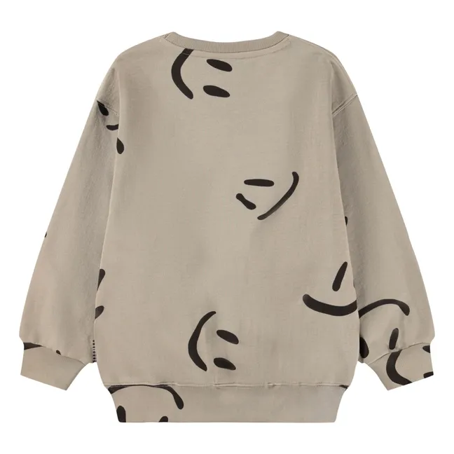 Sweat Monti Big Smiles Coton Bio | Beige