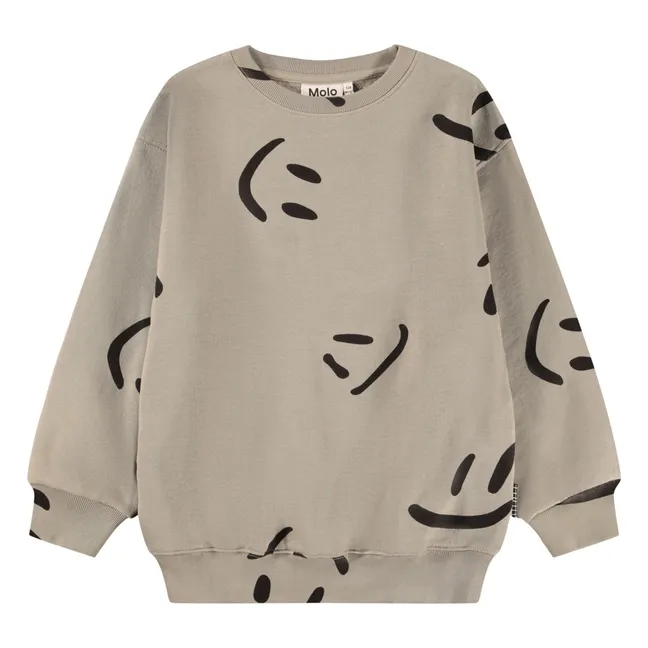 Sweat Monti Big Smiles Coton Bio | Beige