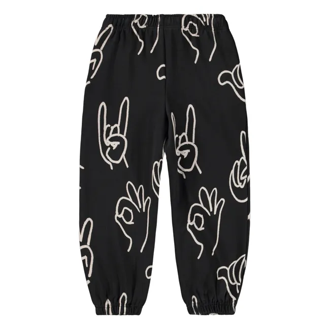 Jogger Adan Hands Coton Bio | Noir