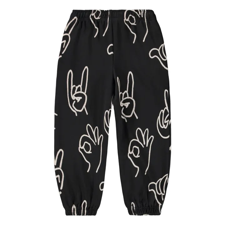 Joggers de algodón orgánico Adan Hands | Negro- Imagen del producto n°2