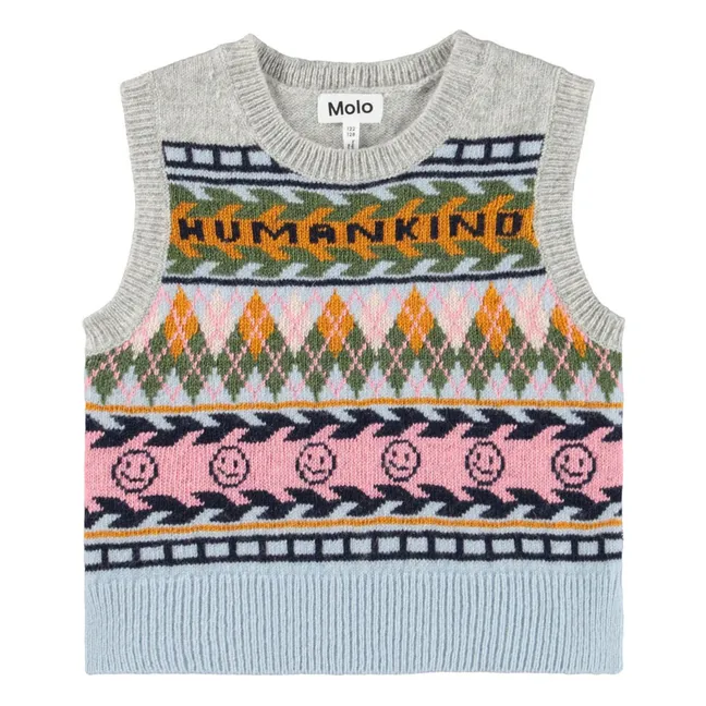 Pull Sans Manches Grace Laine | Gris