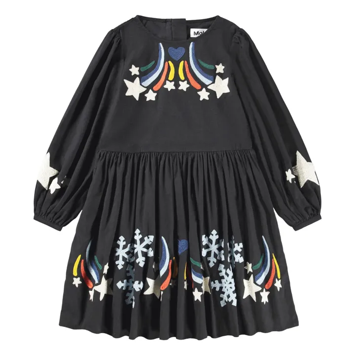 white christmas dresses KAASHI”Mal Mal Cotton Mirror And Thread Embellished Summer Dress 💕✨ –  Kurti Swag main image 1