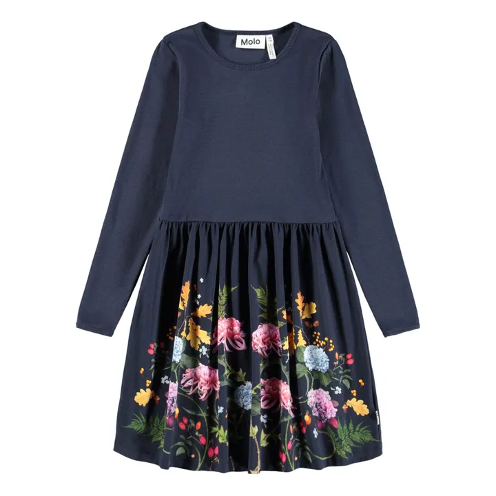 Vestido Credence de algodón orgánico | Azul Marino- Imagen del producto n°0