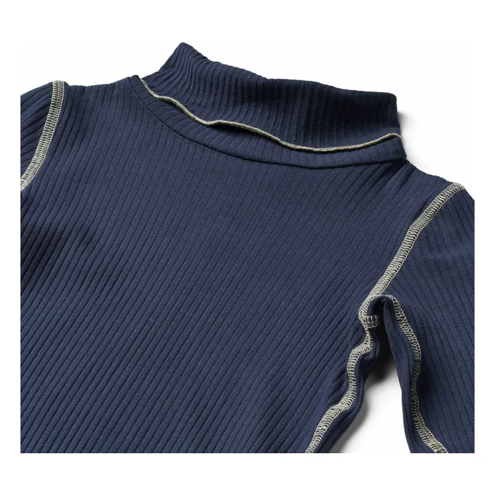 Camiseta de cuello redondo Rennie | Azul Marino- Imagen del producto n°4