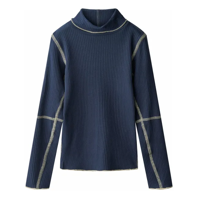 T-shirt Col Roulé Rennie | Bleu marine