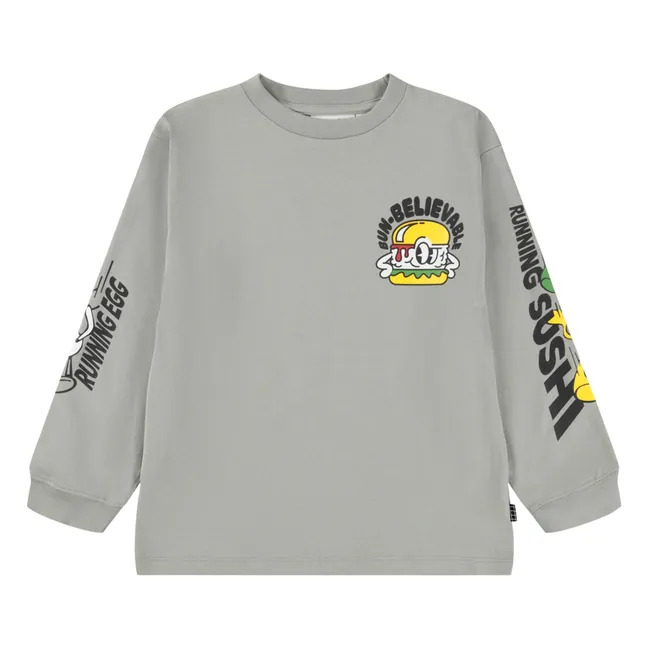 T-shirt Rube Funny Food Coton Bio | Gris