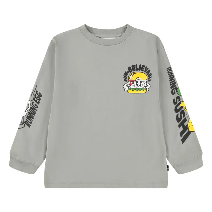 Camiseta Rube Funny Food Algodón orgánico | Gris- Imagen del producto n°0