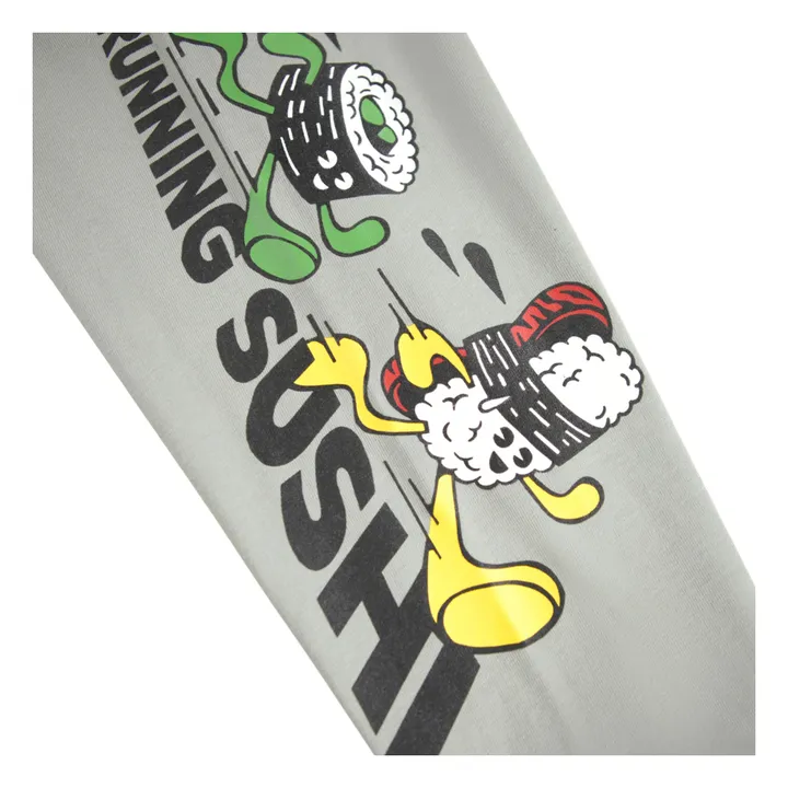 Camiseta Rube Funny Food Algodón orgánico | Gris- Imagen del producto n°4