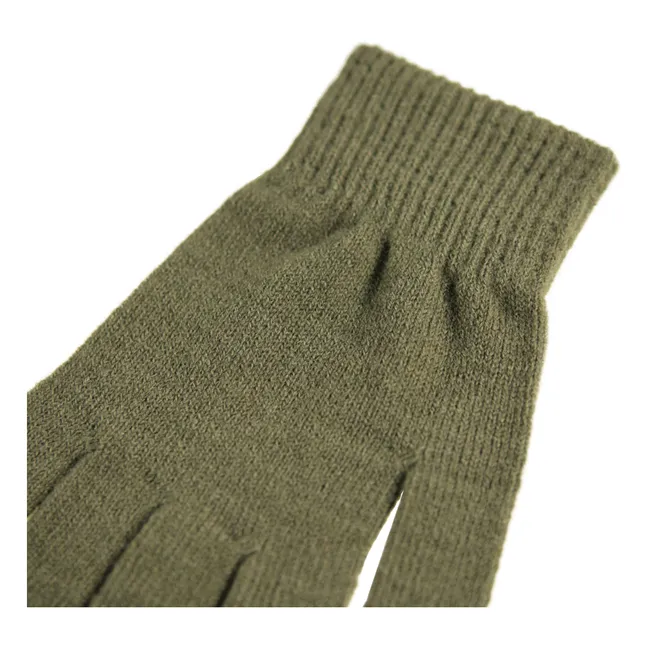 Lot de 2 Paires de Gants Kiddy | Vert kaki