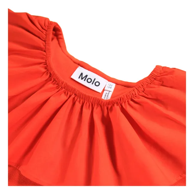Robe Cille Coton Bio | Rouge