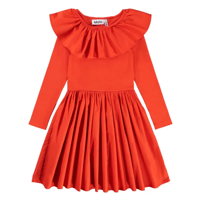 Robe Cille Coton Bio | Rouge