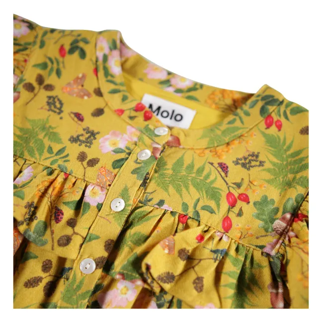 Robe Constance | Jaune moutarde