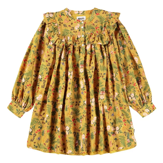 Robe Constance | Jaune moutarde
