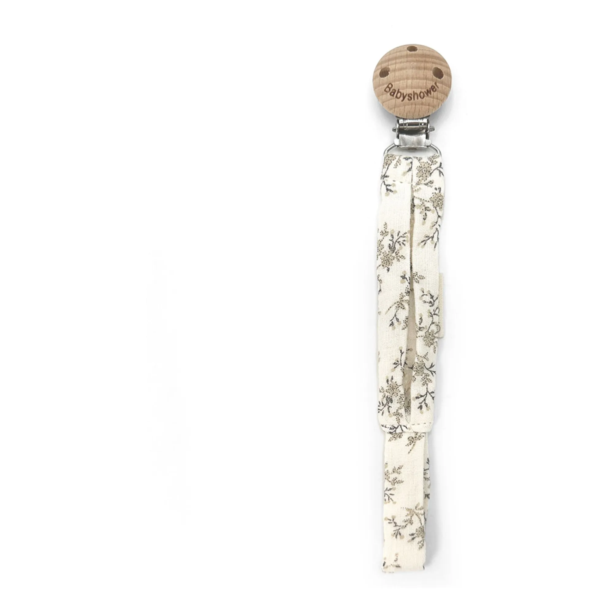 Babyshower Ecru Miley Pacifier Clip