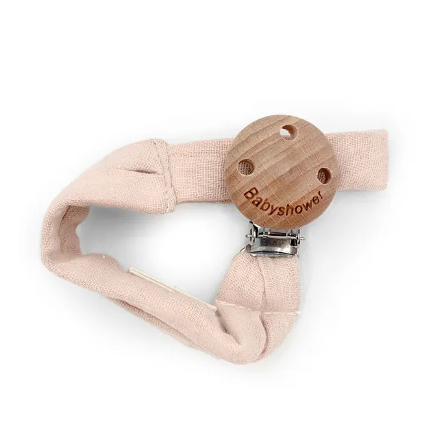 Pacifier clip  | Pale Pink