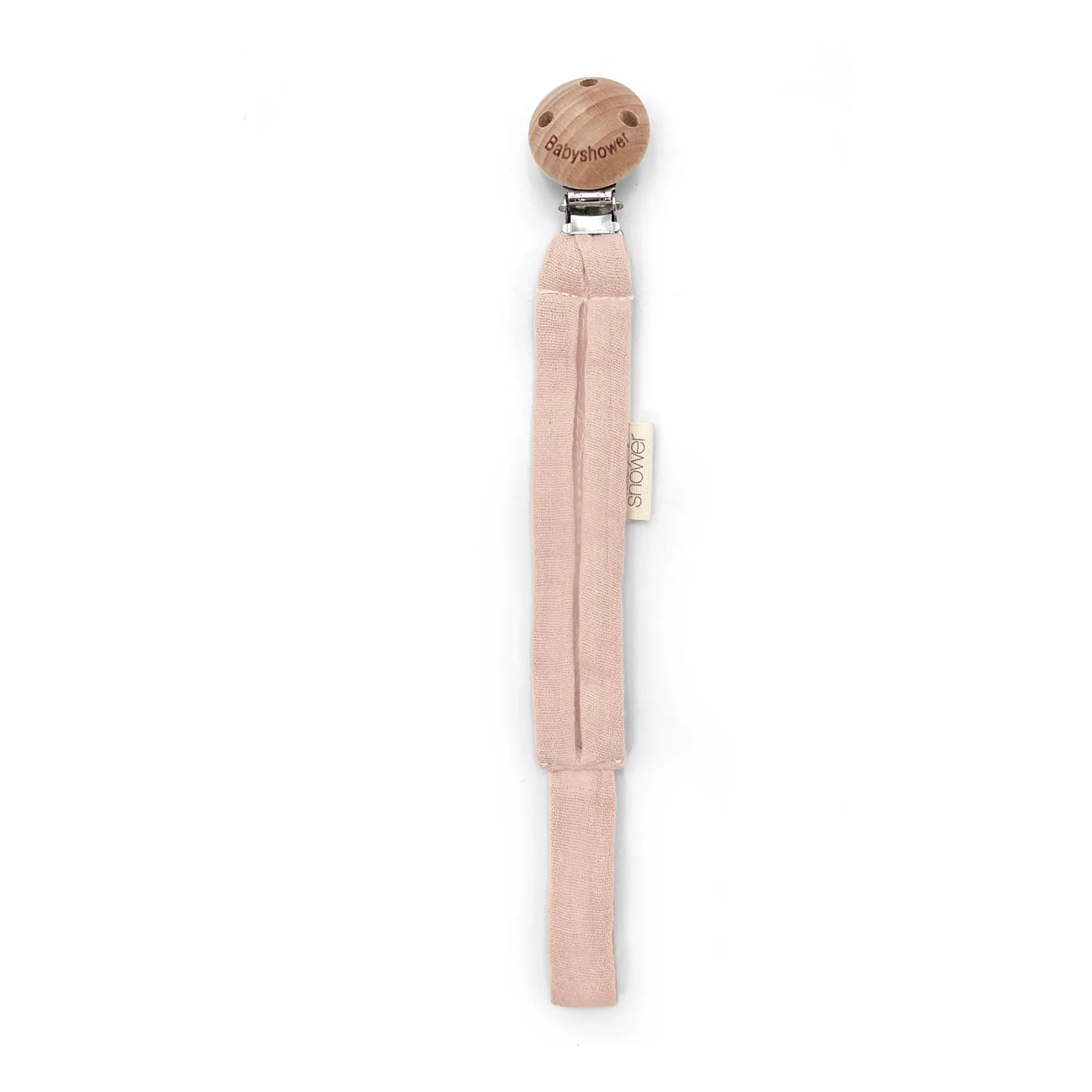 Babyshower Pale Pink Pacifier Clip