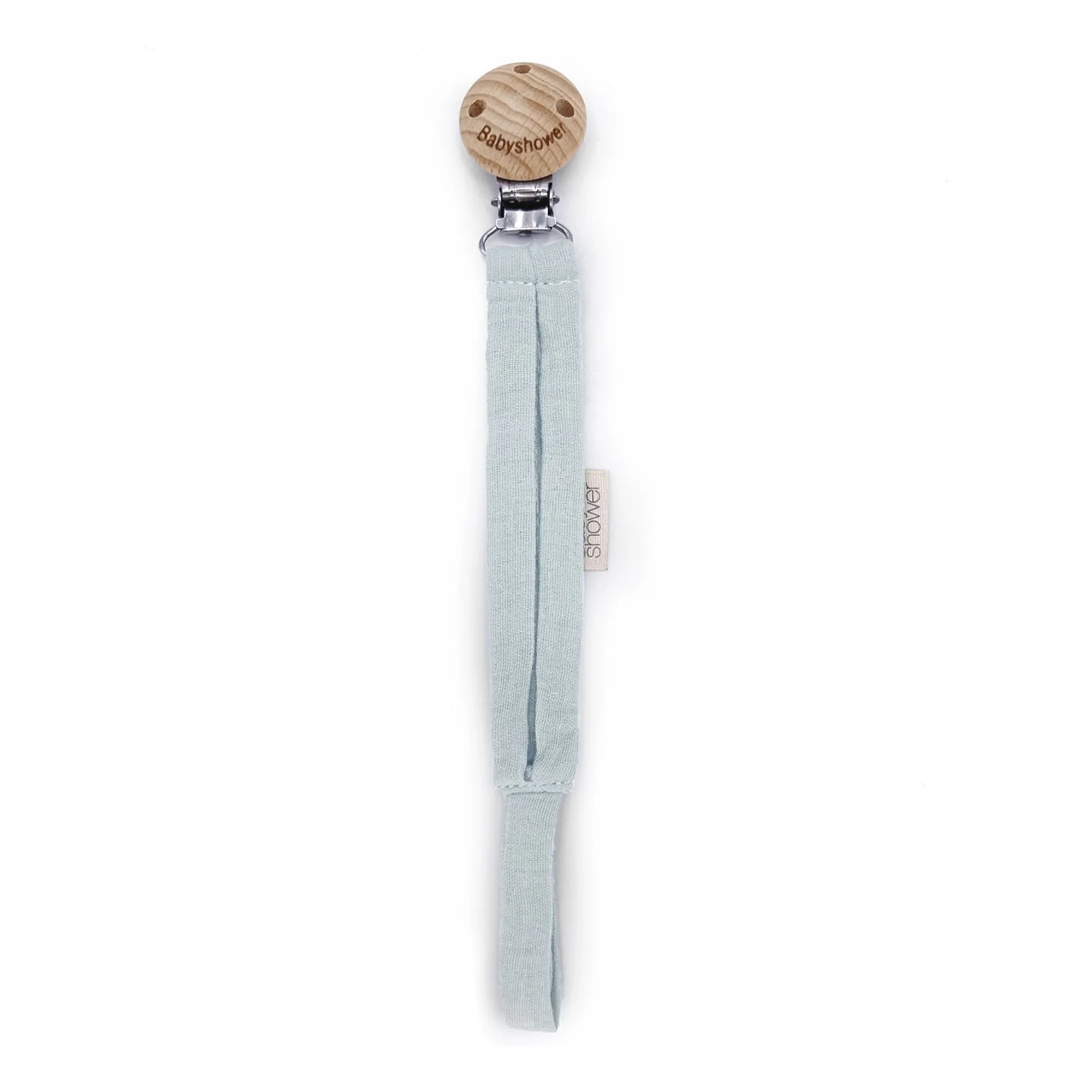 Babyshower Light Blue Pacifier Clip